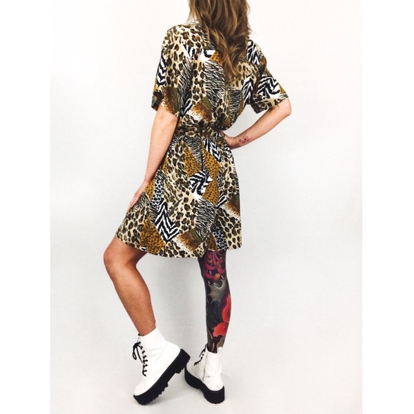 Vintage 💫 Mixed Animal Print Romper - Picture 8 of 14